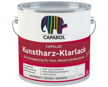 Bild von Capalac Kunstharz-Klarlack, seidenmatt PGS 50 36 34